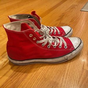Converse Chuck Taylor Red High Top sz 10